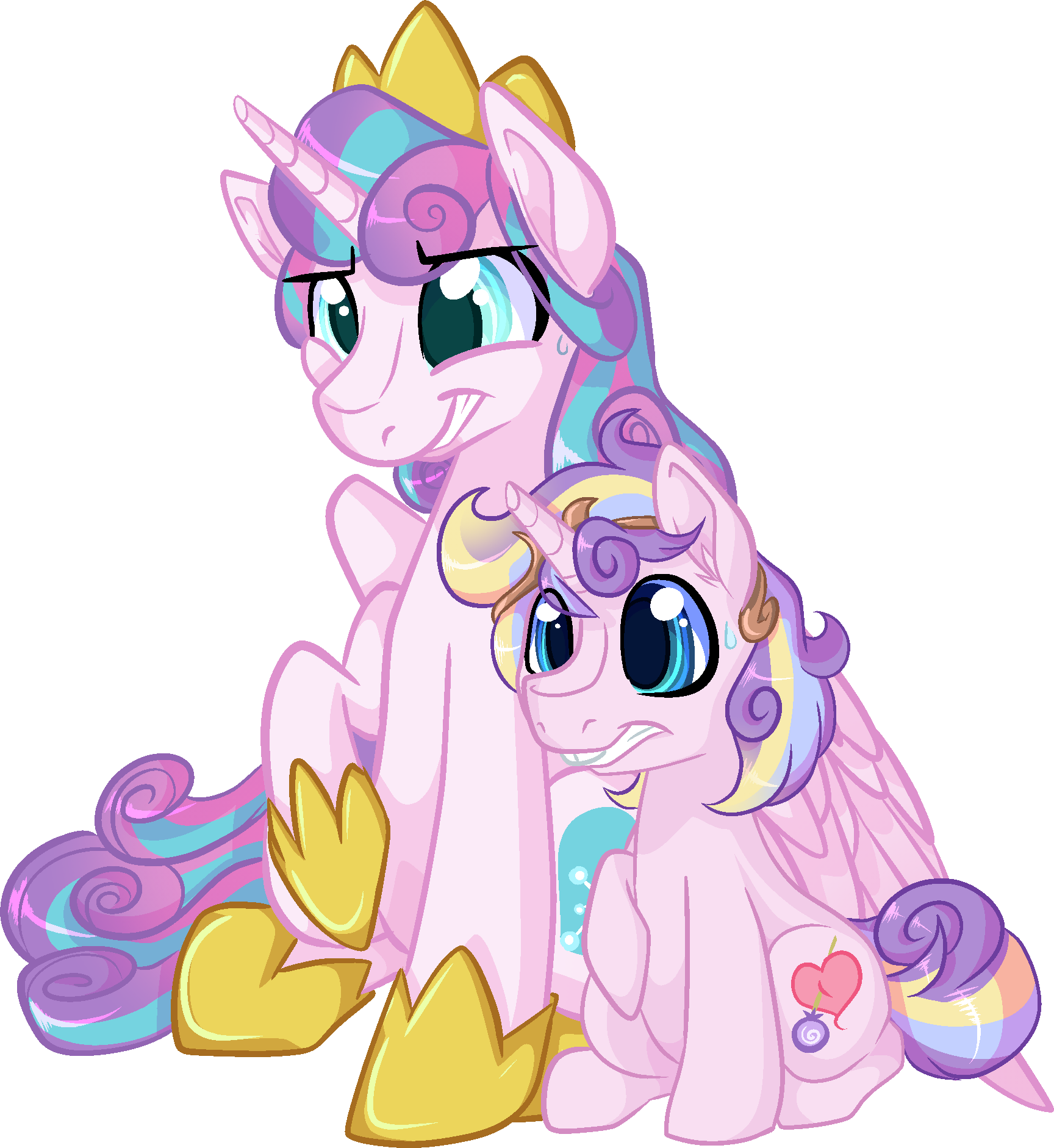 Uploaded - Mlp Flurry Heart And Her Sis (1728x1882)