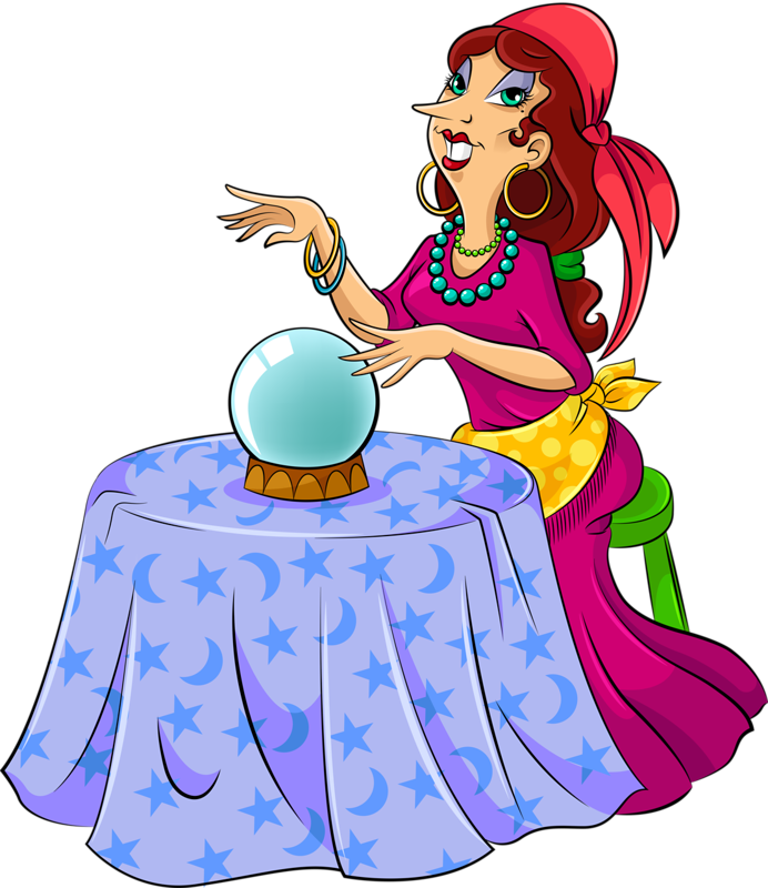 Kisspng Fortune Telling Royalty Free Crystal Ball Clip - Cartoon Fortune Teller (692x800)