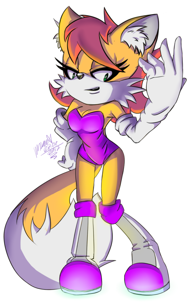 Cartoon Purple Fictional Character Mammal Vertebrate - Fox Sonic Characters (800x1067)