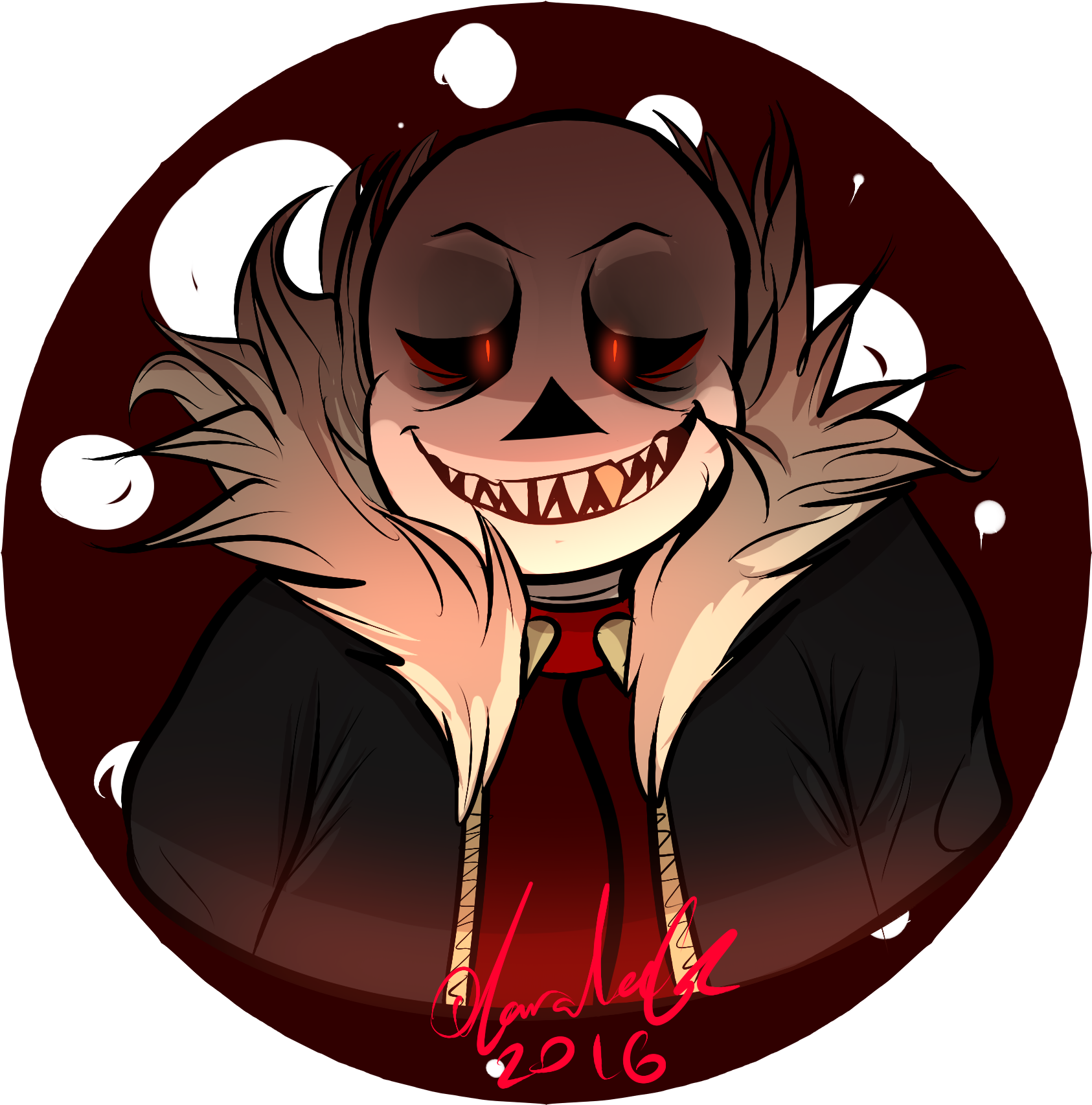 A Better Underfell Sans Drawing By Rag Tag - Illustration (2000x2000)