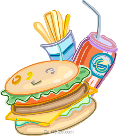 Hambúrgueres Livre De Direitos Vetores Clip Art Ilustração - Contributing Factors To Obesity (431x500)