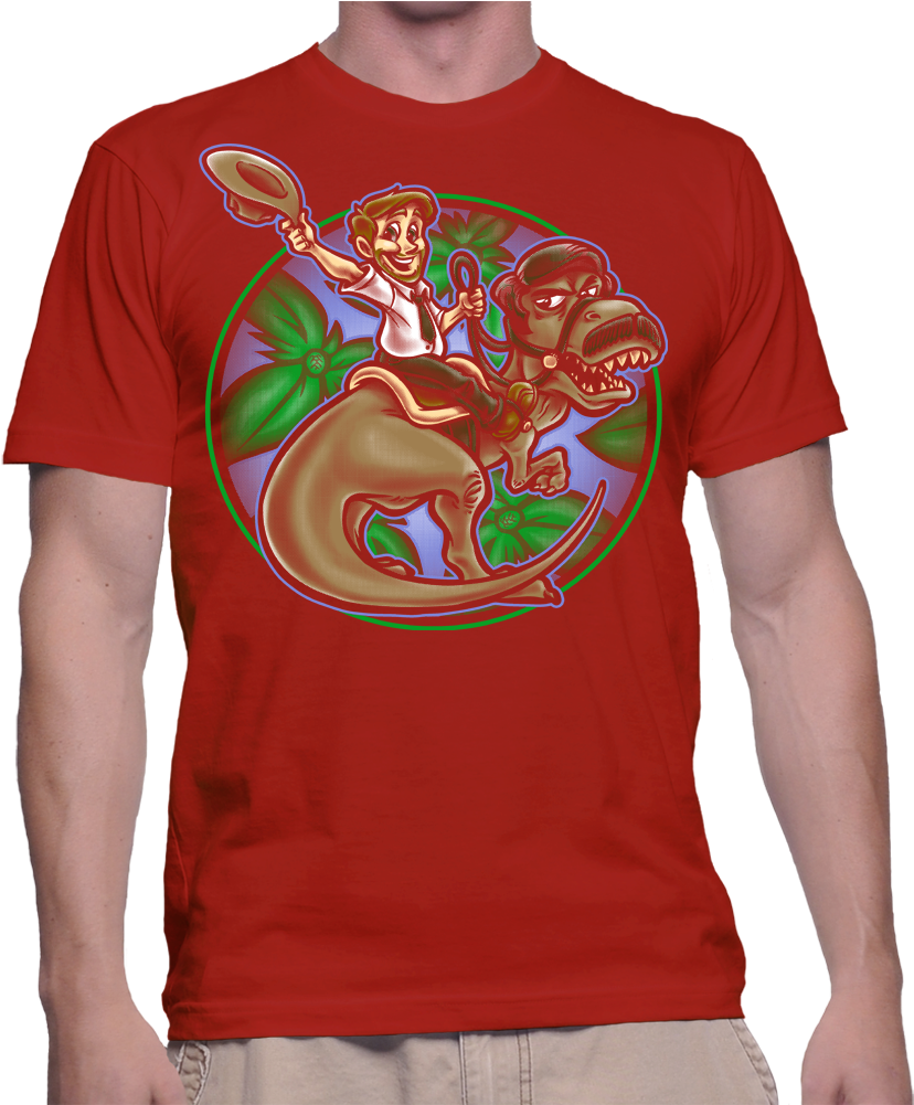 Dude This Is Jurassic Parks & Rec Print - Trust Me Im A Travel Agent (1020x1000)