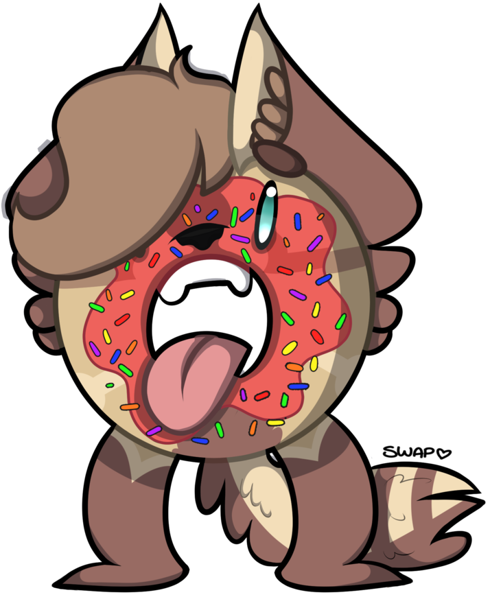 Donut Rasp By Swap Fellys Art - Cartoon (894x894)