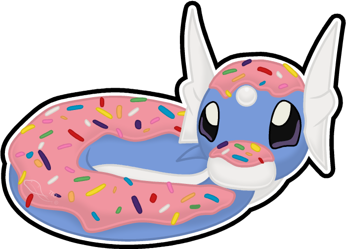 Dratini Donut By The Emerald Otter - Halloween (800x560)