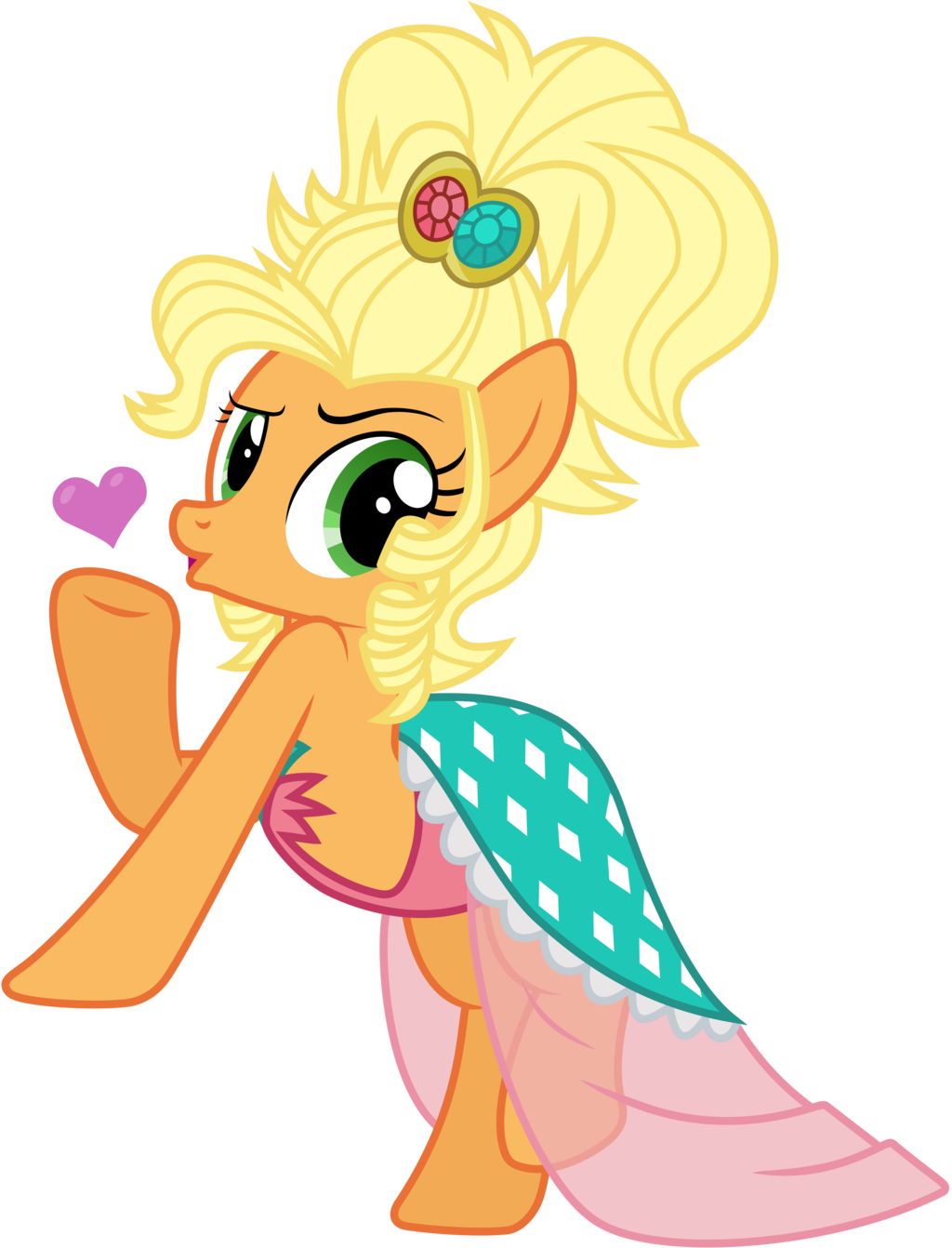 Slip And Slide By Thediscorded - My Little Pony Apple Jewel (1024x1342)