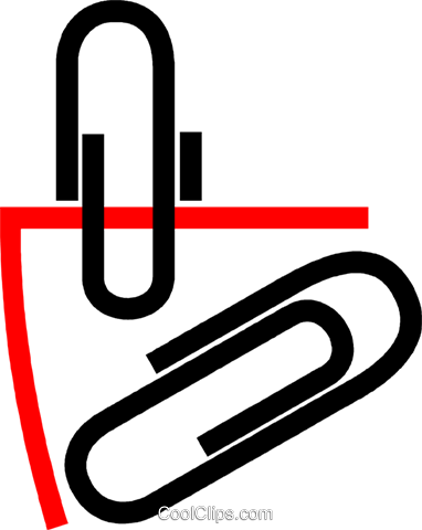 Paper Clips Royalty Free Vector Clip Art Illustration - Paper Clip (382x480)