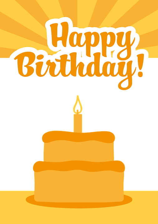 Halloween Birthday Cliparts 16, Buy Clip Art - Orange Birthday (507x720)