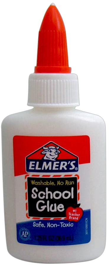 Glue Png Clipart - Elmer's Washable School Glue, 1.25 Oz, Liquid (1000x1000)