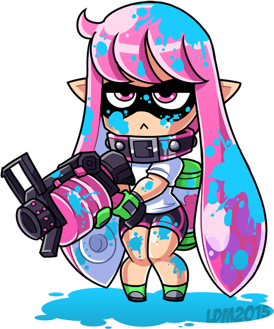 Splatoon 2 Pink Clip Art Fictional Character Art - Splatoon Sunken Scroll Judd (615x700)
