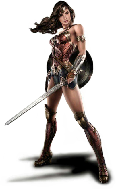 Png Mulher Maravilha - Wonder Woman Cardboard Cutout (404x657)