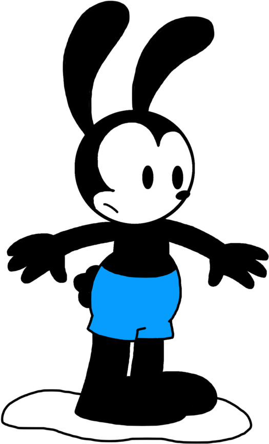 Oswald Trapped On White Glue By Marcospower1996 - Illustration (894x894)