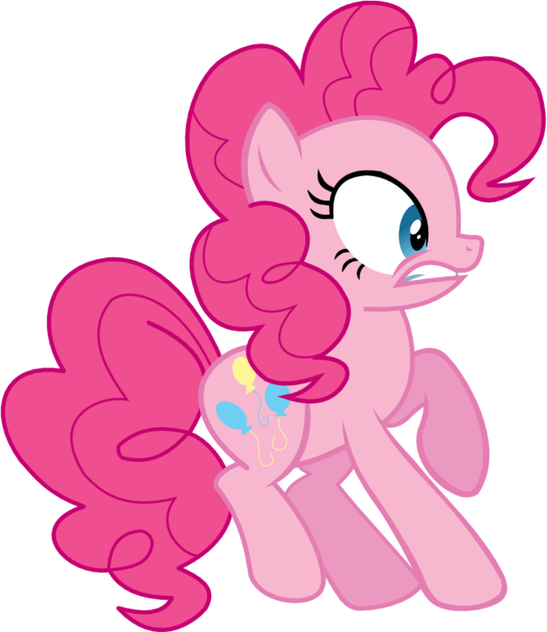 Pinkie Scared By Hokutto - My Little Pony Friendship (894x894)