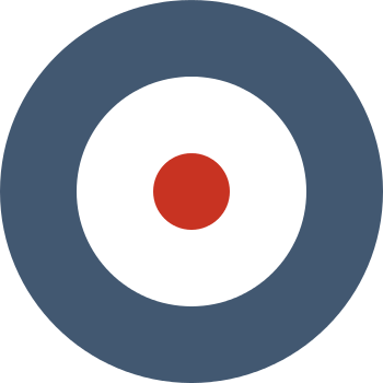 Raf Type A Roundel Ww1 - Type B Raf Roundel (350x350)