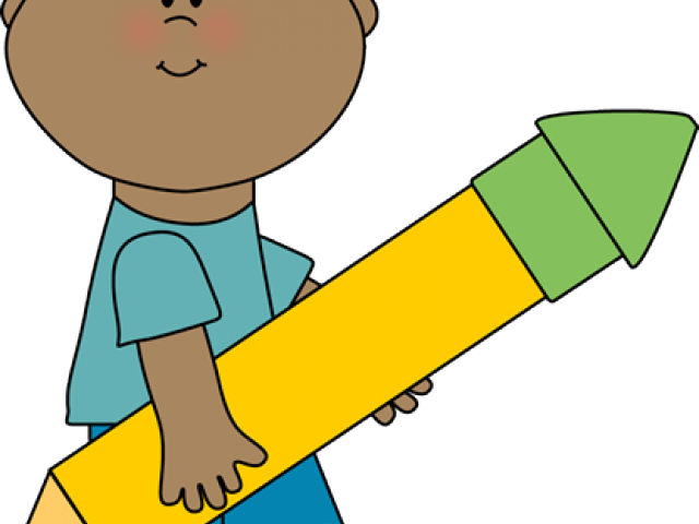 Pencil Clipart Boy - Clip Art (640x480)