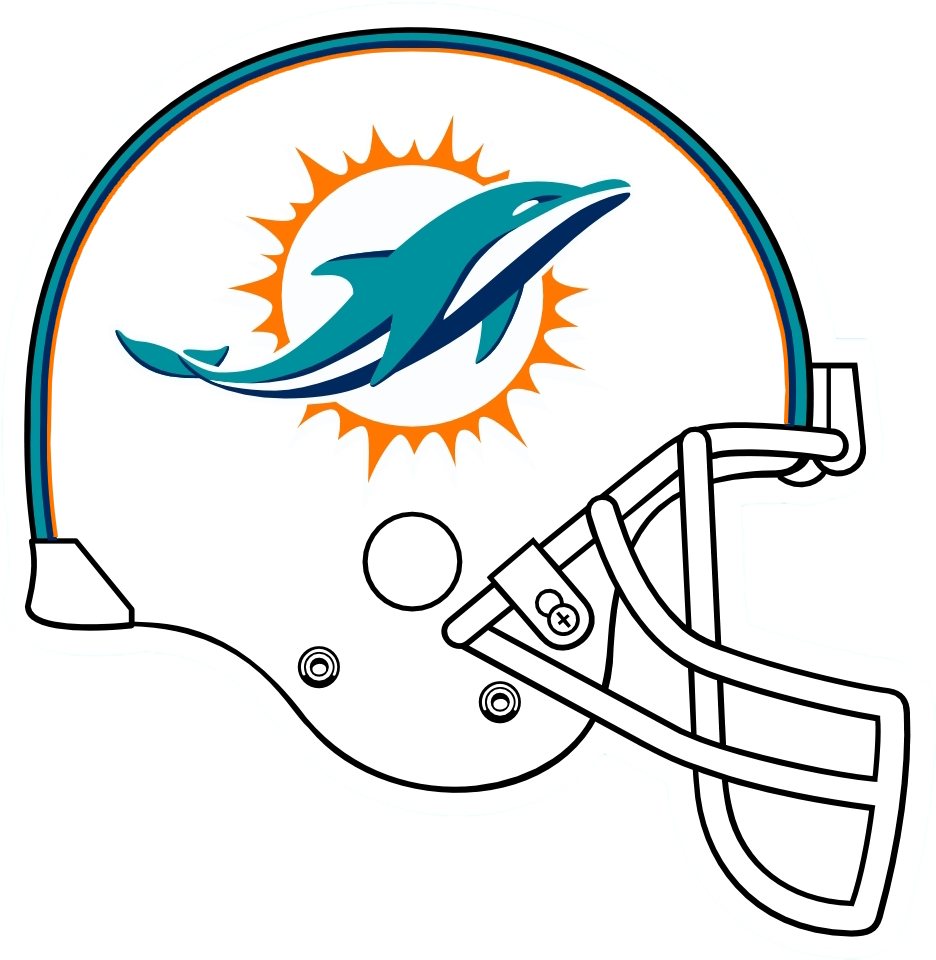Helmet Clipart Miami Dolphins - Miami Dolphins Logos 2018 (1400x1200)