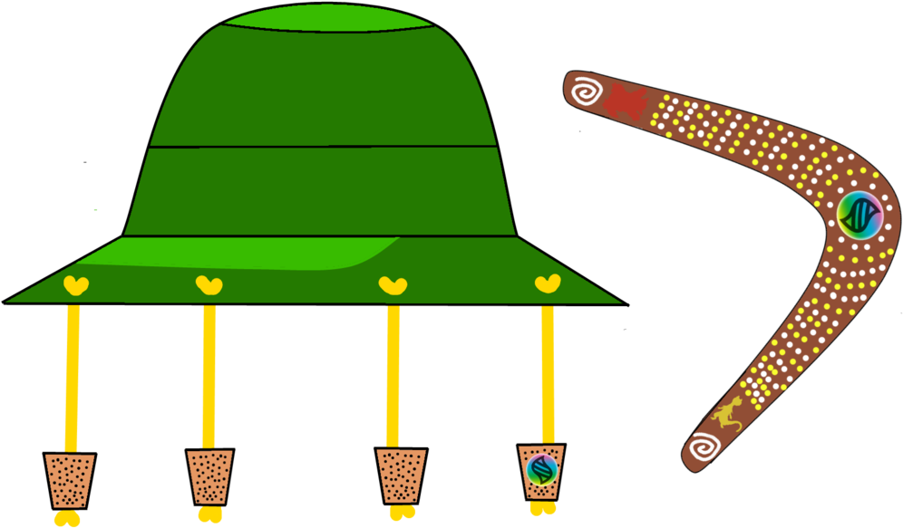 Mega Cork Hat And Mega Boomgerang By Swonic - Mega Cork Hat And Mega Boomgerang By Swonic (1024x611)