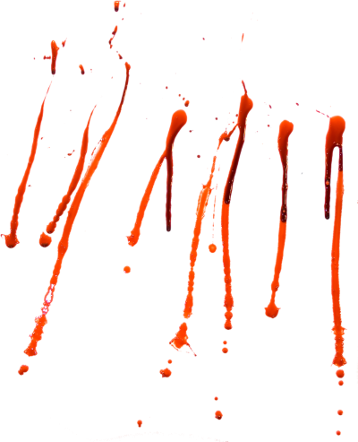Blood Splatter Eighty-three - Hand Cut Png (400x493)