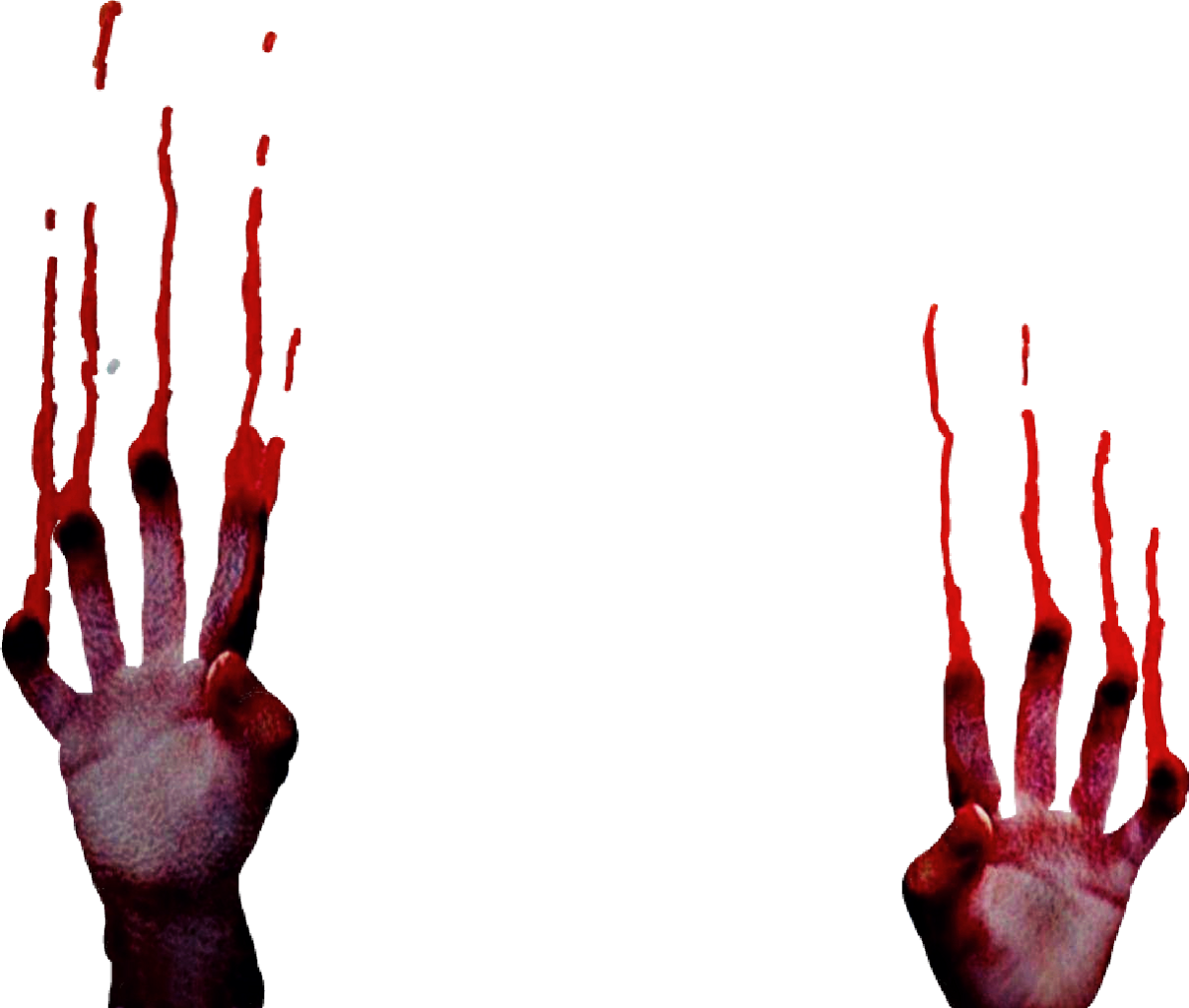 Hands Blood Splatter Bloody Drip Halloween Memezasf - Halloween (1207x1024)