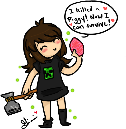 Minecraft Survival By Miladolche - Cartoon (707x638)