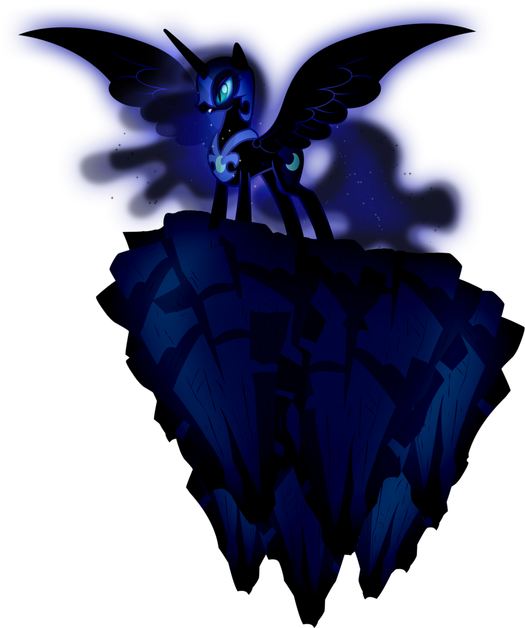 Looks - Image - Mlp Nightmare Moon Flying (1024x1223)