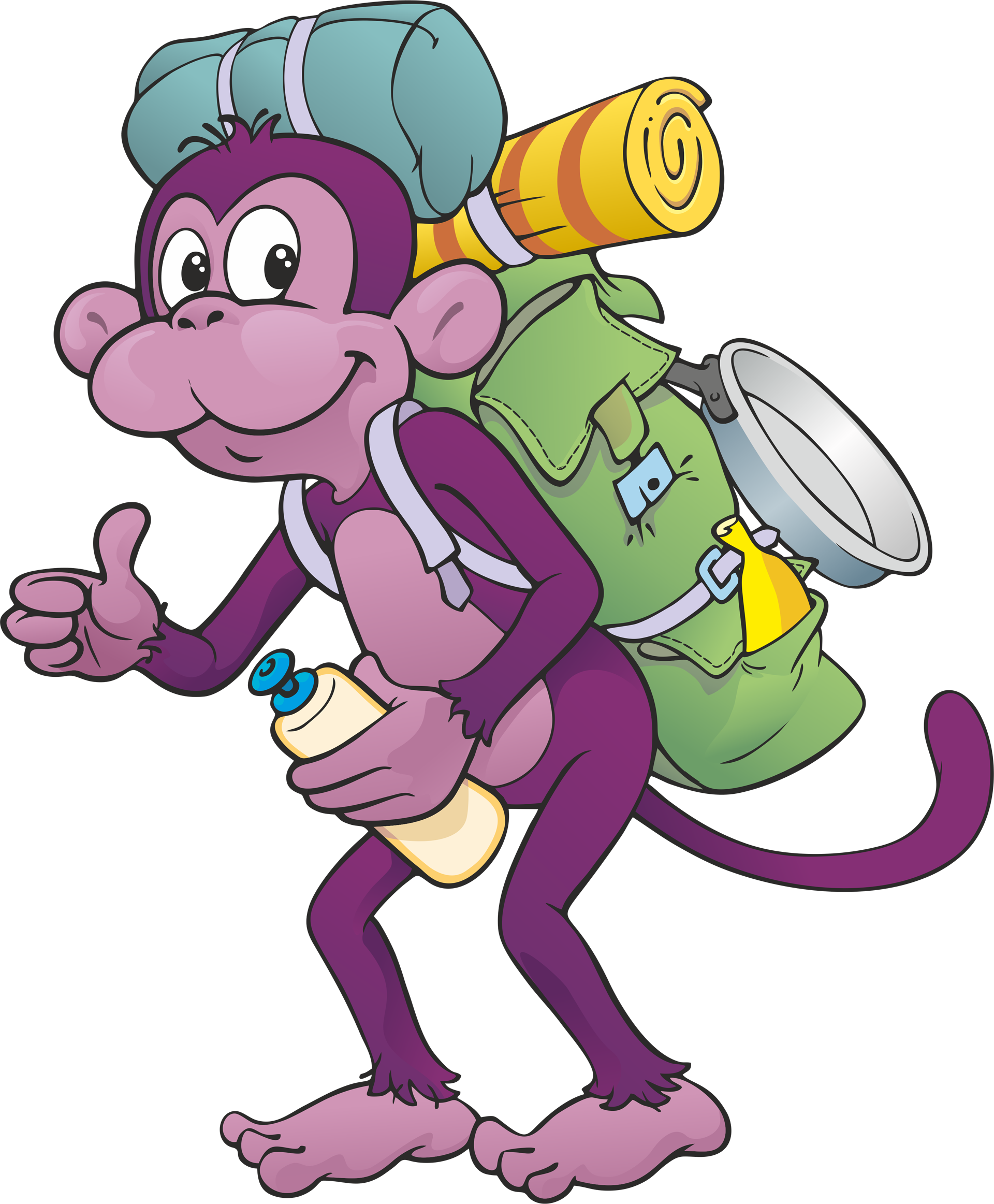 Purple Monkey Hostel Medellin - Backpacker Monkey (1920x2325)