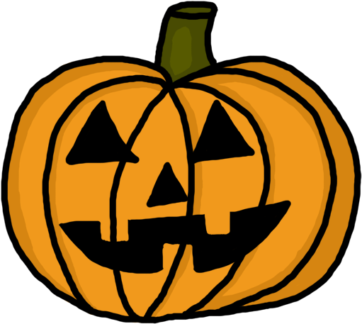 Drawn Pumpkin Halloween Art - Pumpkin Fruit Clip Art (600x600)