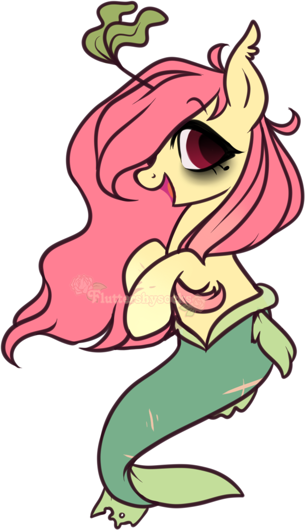 Shy Sprout The Merpony By Fluttershysocks - Cartoon (638x1086)