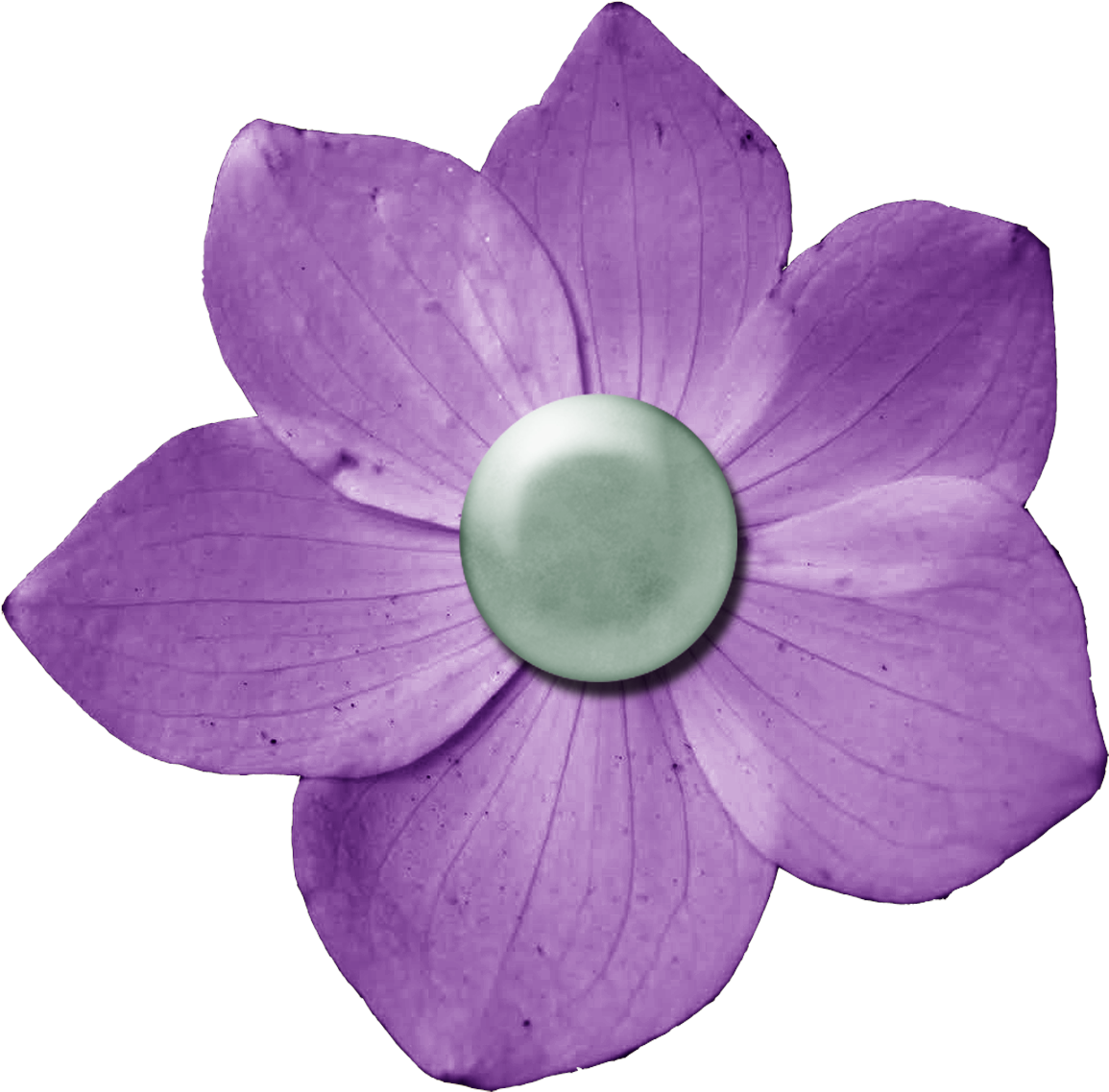 Dark Purple Flower Png Image - Purple Flower Png Scrapbook (1200x1200)