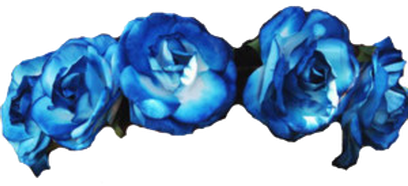 Transparent Flower Crown Beautiful Flower - Blue Flower Crown Transparent (1368x855)