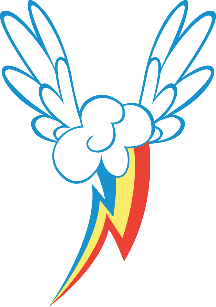 Rainbow Dash T-shirt Design By Alexdti - Rainbow Dash Cutie Mark Tegning (749x1067)