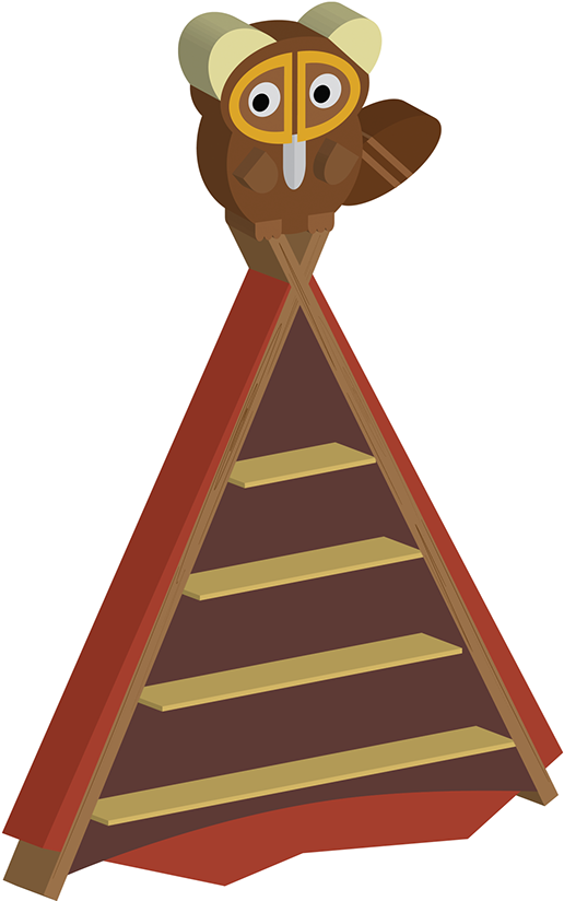 Some Of The Shelfs Can Be Interact With Customers - Cartoon (600x826)