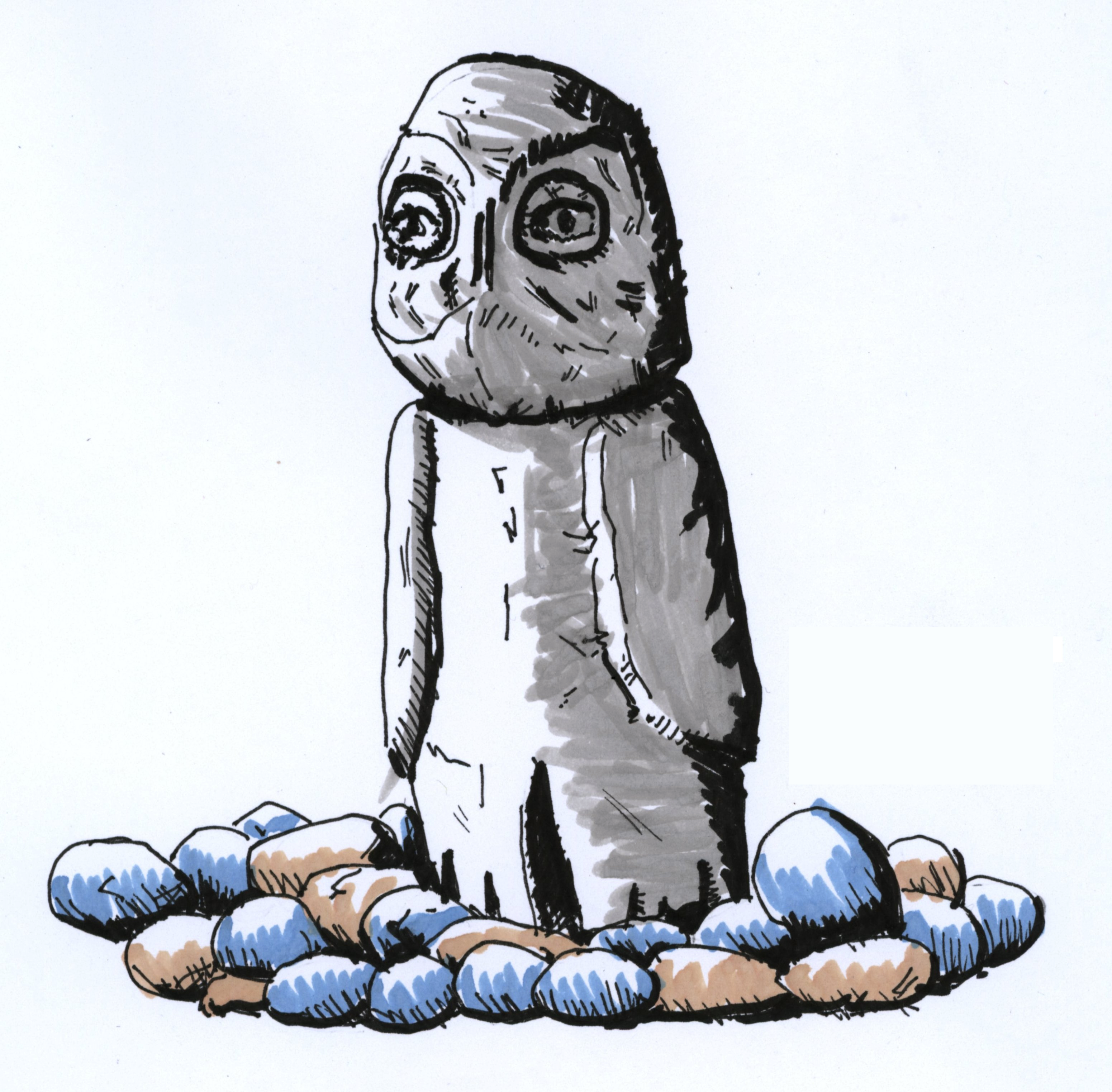 Barethenot, The Owl Of Stone - Tale Of Stone (3102x3047)