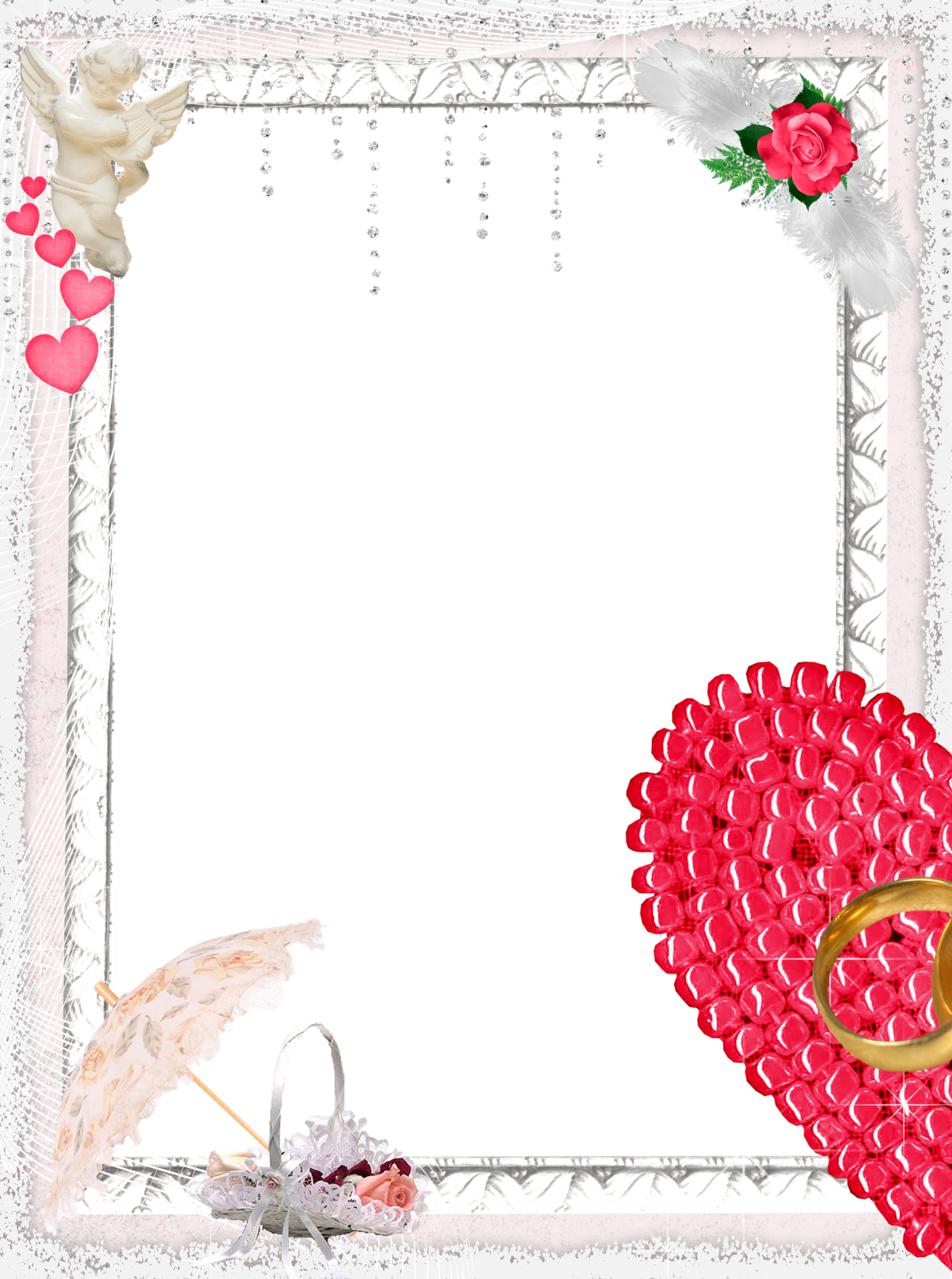 Png Wedding Frames Download - Frame For Wedding Png (1191x1600)