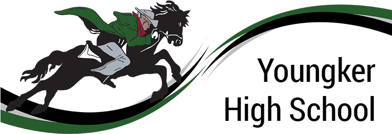 Logo For Youngker High School Lady Riders - Dts Hd (800x300)