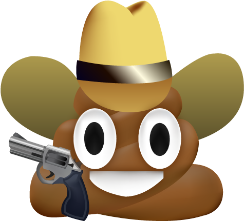 Feces Pile Of Poo Emoji Counter-strike - Cowboy Emoji Poo (512x512)