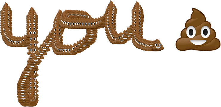 Poop Sticker By Jess Mac - Rainbow Poop Emoji Gif (864x508)