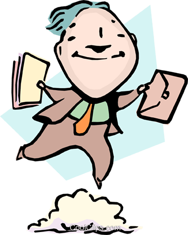 Walking On Thin Air Royalty Free Vector Clip Art Illustration - Walking On Thin Air Royalty Free Vector Clip Art Illustration (385x480)