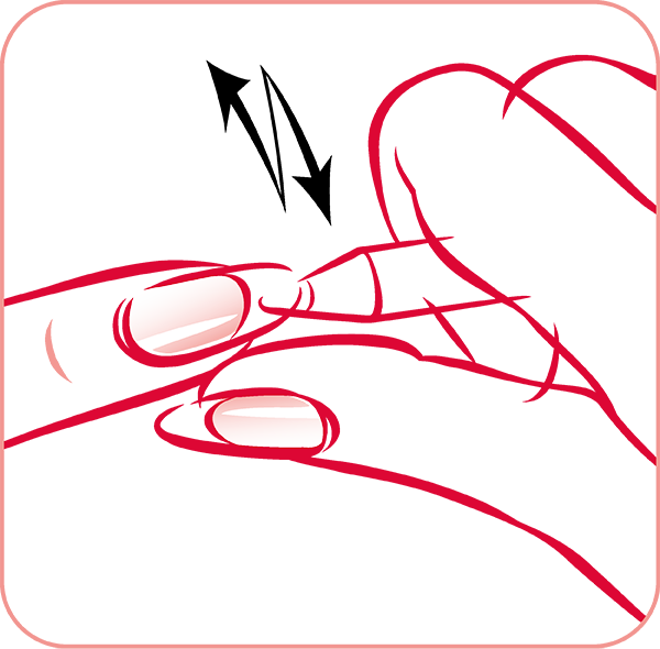 Use Dampened Nail White Crayon Under Nail Tips - Use Dampened Nail White Crayon Under Nail Tips (600x590)