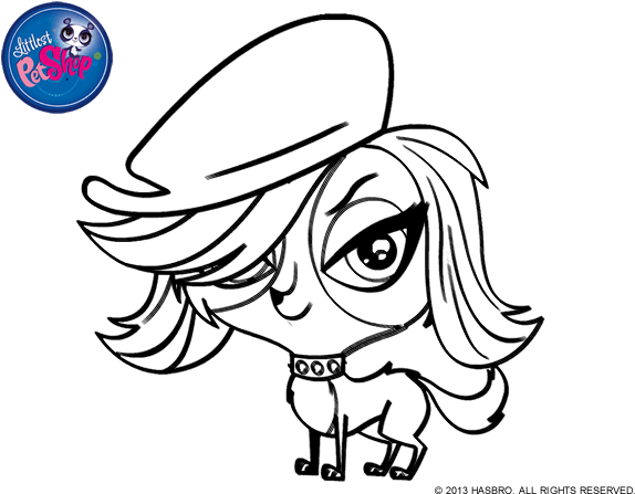 Desenho De Zoe Trent Para Colorir - Dibujos Para Colorear De My Littlest Pet Shop (600x470)