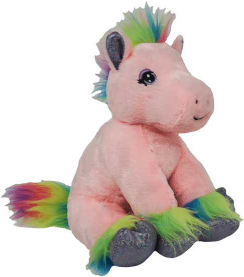 8″ Rainbow Pony - Stuffed Toy (600x600)