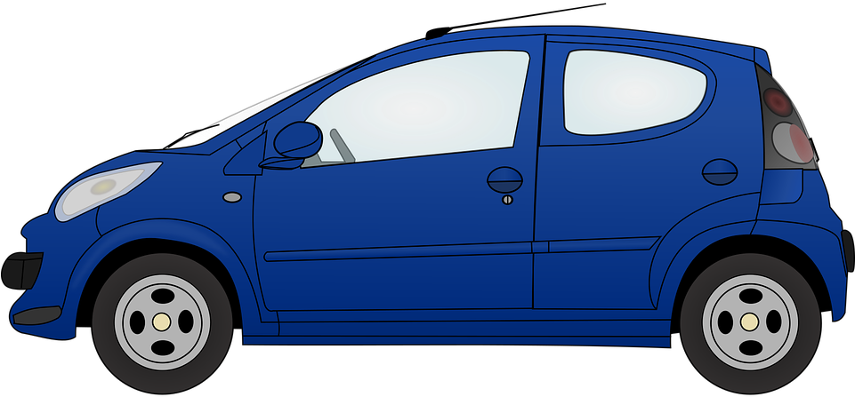 Blue Car Cliparts - Imagen Coche Azul (960x480)
