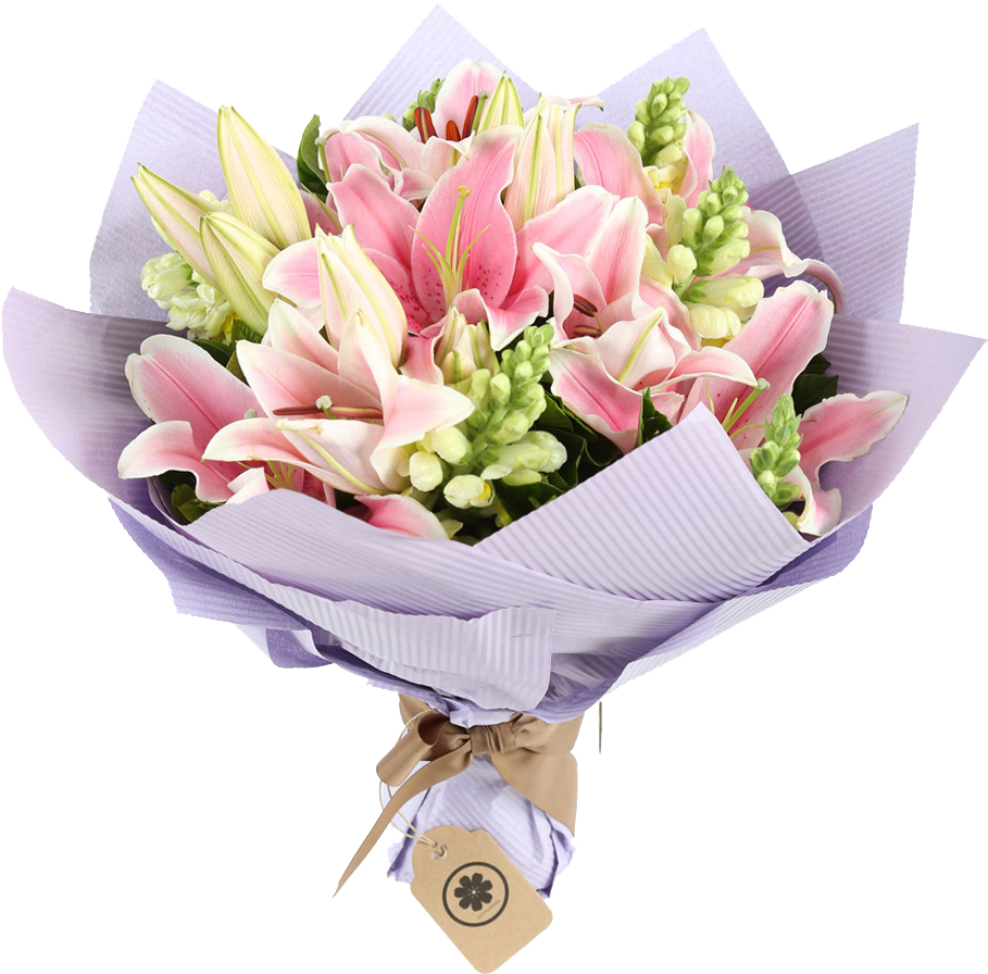 Gift Flowers Hk - Lilies Bouquet (952x1024)