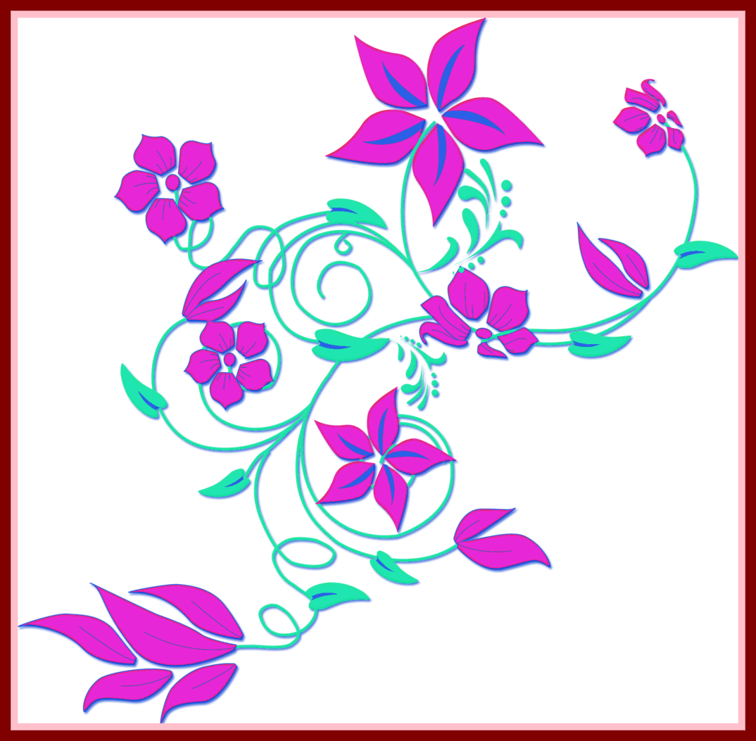 Lotus Png Lotus Border Png The Best Flower Border Clipart - Flowers Png Clipart (1074x1053)
