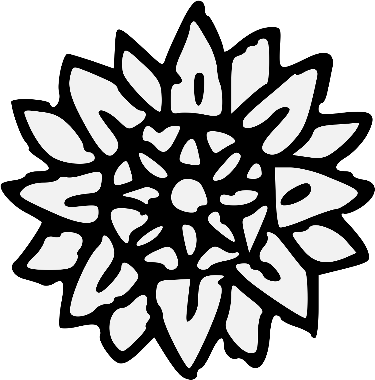 Pdf - Girasol Silueta Png (1237x1256)