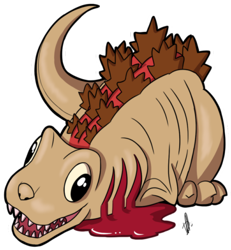 Godzilla Clipart Transparent Tumblr - Kamata Kun (500x517)