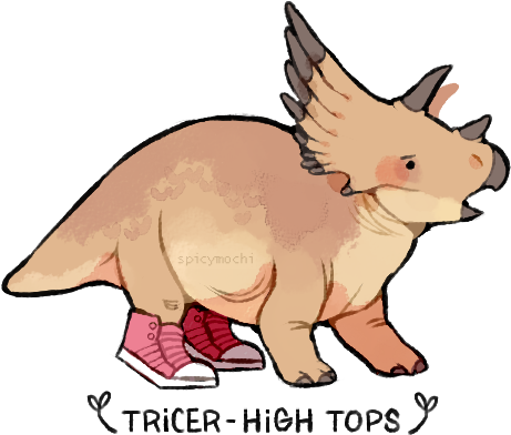 Triceratops Dinosaur Dinosaurs Illustration Digital - Dinosaur (489x424)