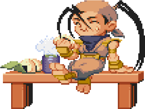 Gems Clipart Pixel Art - Ibuki Pocket Fighter Gif (500x389)