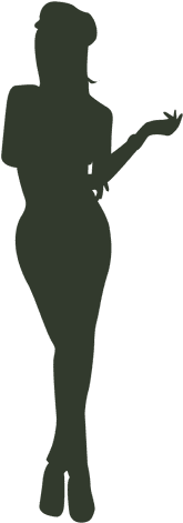 Woman Standing Pose Silhouette Hat - Silhouette (512x512)