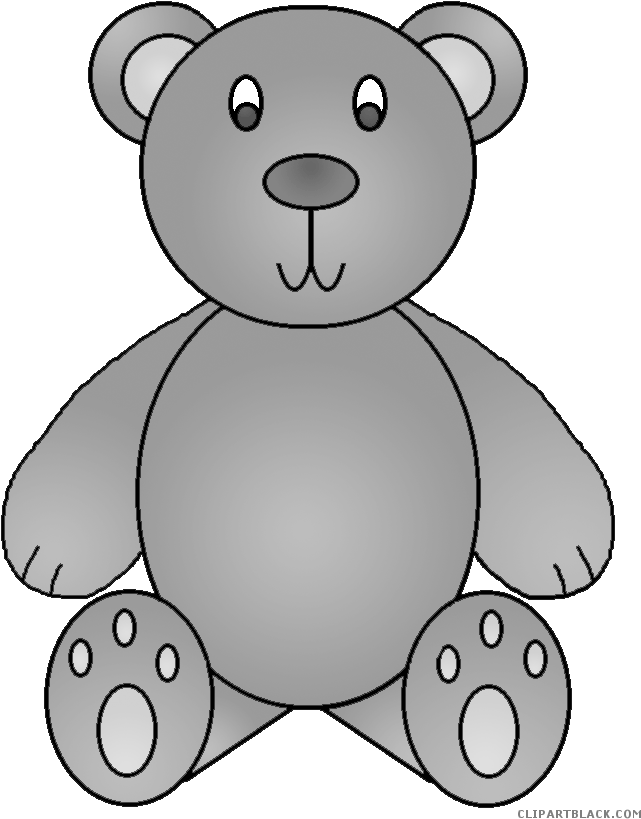 Birthday Bear Animal Free Black White Clipart Images - Goldilocks Clipart (653x852)
