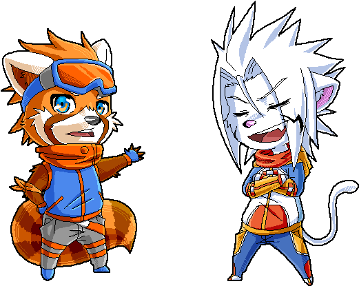 Orange And Lan Talking Pixel By Silverava - Pixel Talking Gif (600x470)